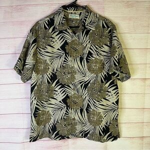 Caribbean Pure Silk Short‎ Sleeve Shirt Size Medium
